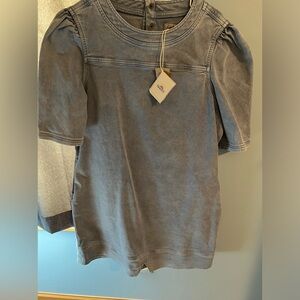 Faherty denim dress XL NWT